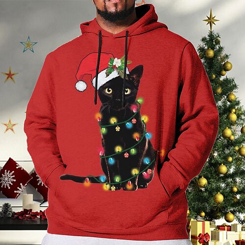 Men's Plus Size Pullover Hoodie Sweatshirt Big and Tall 3D Print Hooded Long Sleeve Spring & Fall Basic Fashion Streetwear Comfortable Christmas Daily Wear Tops
Men's Plus Size Pullover Hoodie Sweatshirt Big and Tall 3D Print Hooded Long Sleeve Spring & Fall Basic Fashion Streetwear Comfortable Christmas Daily Wear Tops
