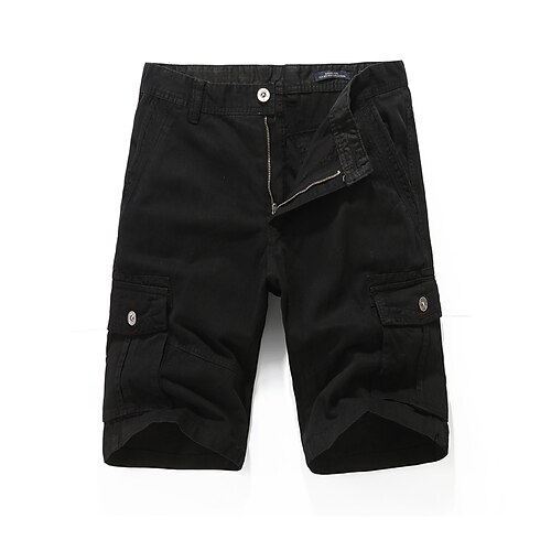 Men's Cargo Shorts Shorts Zipper Pocket Solid Color Daily Holiday 100% Cotton Streetwear Stylish ArmyGreen Black Inelastic
Men's Cargo Shorts Shorts Zipper Pocket Solid Color Daily Holiday 100% Cotton Streetwear Stylish ArmyGreen Black Inelastic