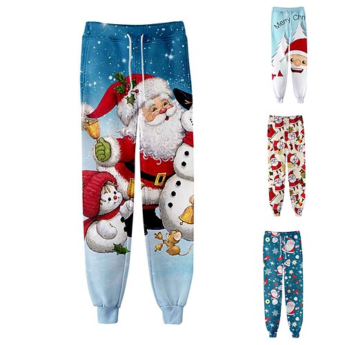 Men's Sweatpants Joggers Trousers Drawstring Elastic Waist 3D Print Santa Claus Graphic Prints Christmas Comfort Sports Outdoor Casual Daily Streetwear Designer Blue Khaki Micro-elastic
Men's Sweatpants Joggers Trousers Drawstring Elastic Waist 3D Print Santa Claus Graphic Prints Christmas Comfort Sports Outdoor Casual Daily Streetwear Designer Blue Khaki Micro-elastic