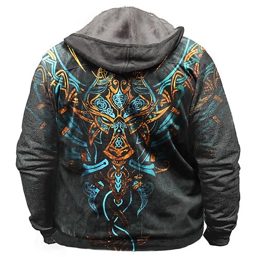 Men's Full Zip Hoodie Jacket Dark Gray Hooded Graphic Prints Viking Zipper Print Sports Outdoor Daily Sports 3D Print Fleece Streetwear Designer Casual Winter Clothing Apparel Vikings Hoodies
Men's Full Zip Hoodie Jacket Dark Gray Hooded Graphic Prints Viking Zipper Print Sports Outdoor Daily Sports 3D Print Fleece Streetwear Designer Casual Winter Clothing Apparel Vikings Hoodies