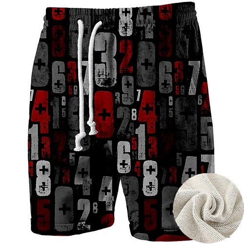 Men's Beach Shorts Terry Shorts Drawstring Elastic Waist 3D Print Graphic Sign Breathable Soft Short Casual Daily Holiday Basic Sports Black Micro-elastic
Men's Beach Shorts Terry Shorts Drawstring Elastic Waist 3D Print Graphic Sign Breathable Soft Short Casual Daily Holiday Basic Sports Black Micro-elastic
