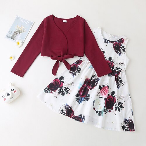 2 pezzi Bambino (1-4 anni) Da ragazza Floreale Abito e camicia Impostato Manica lunga Attivo Esterno 7-13 anni Inverno Vino
2 pezzi Bambino (1-4 anni) Da ragazza Floreale Abito e camicia Impostato Manica lunga Attivo Esterno 7-13 anni Inverno Vino