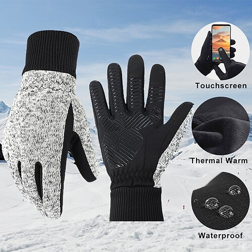 Winter Gloves Bike Gloves Cycling Gloves Touch Gloves Winter Full Finger Gloves Anti-Slip Thermal Warm Waterproof Windproof Sports Gloves Road Cycling Outdoor Exercise Cycling / Bike Grey for Adults'
Winter Gloves Bike Gloves Cycling Gloves Touch Gloves Winter Full Finger Gloves Anti-Slip Thermal Warm Waterproof Windproof Sports Gloves Road Cycling Outdoor Exercise Cycling / Bike Grey for Adults'
