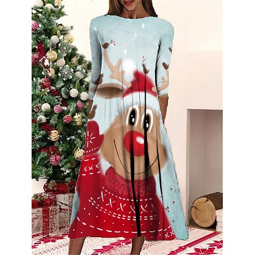 Women's Christmas Casual Dress Shift Dress Midi Dress Black Blue Light Green 3/4 Length Sleeve Plaid Ruched Winter Fall Autumn Fashion Daily 2022 S M L XL XXL 3XL
Women's Christmas Casual Dress Shift Dress Midi Dress Black Blue Light Green 3/4 Length Sleeve Plaid Ruched Winter Fall Autumn Fashion Daily 2022 S M L XL XXL 3XL