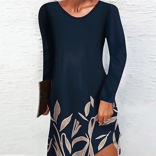 Women's Casual Dress T Shirt Dress Tee Dress Shift Dress Mini Dress Navy Blue Long Sleeve Leaf Pocket Winter Fall Spring Crew Neck Fashion Daily 2022 S M L XL XXL 3XL
Women's Casual Dress T Shirt Dress Tee Dress Shift Dress Mini Dress Navy Blue Long Sleeve Leaf Pocket Winter Fall Spring Crew Neck Fashion Daily 2022 S M L XL XXL 3XL