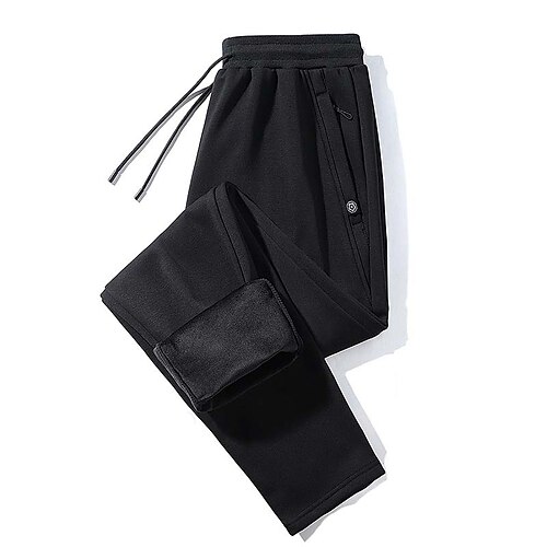 Men's Fleece Pants Sweatpants Winter Pants Trousers Pocket Drawstring Elastic Waist Solid Colored Warm Daily Holiday 100% Cotton Streetwear Stylish Black Grey Micro-elastic
Men's Fleece Pants Sweatpants Winter Pants Trousers Pocket Drawstring Elastic Waist Solid Colored Warm Daily Holiday 100% Cotton Streetwear Stylish Black Grey Micro-elastic