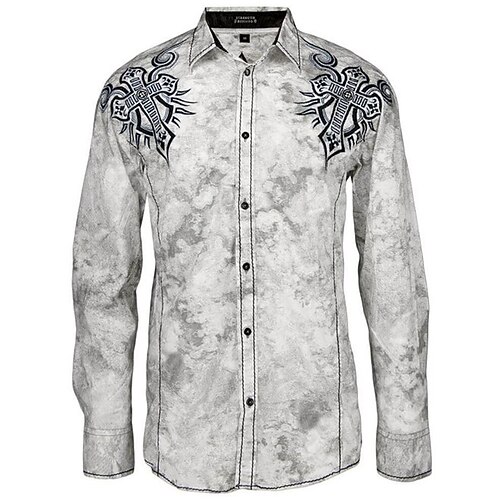Homens Camisa Social camisa ocidental Estampas Abstratas Cruz Aberto para a Lateral Branco Impressão 3D Ao ar livre Rua Manga Longa Botão para baixo Imprimir Roupa Moda Designer Casual Macia
Homens Camisa Social camisa ocidental Estampas Abstratas Cruz Aberto para a Lateral Branco Impressão 3D Ao ar livre Rua Manga Longa Botão para baixo Imprimir Roupa Moda Designer Casual Macia