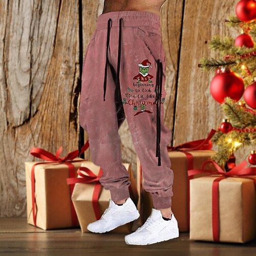 Men's Christmas Pants Sweatpants Joggers Trousers Drawstring Elastic Waist 3D Print Graphic Prints Comfort Sports Outdoor Casual Daily Cotton Blend Terry Streetwear Designer Green Khaki Micro-elastic
Men's Christmas Pants Sweatpants Joggers Trousers Drawstring Elastic Waist 3D Print Graphic Prints Comfort Sports Outdoor Casual Daily Cotton Blend Terry Streetwear Designer Green Khaki Micro-elastic