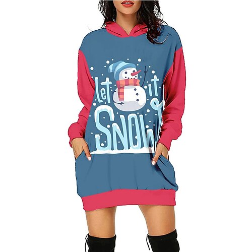Snowman Masquerade Hoodie Women's Christmas Christmas Carnival Masquerade Adults' Christmas New Year Eve Polyester Top
Snowman Masquerade Hoodie Women's Christmas Christmas Carnival Masquerade Adults' Christmas New Year Eve Polyester Top