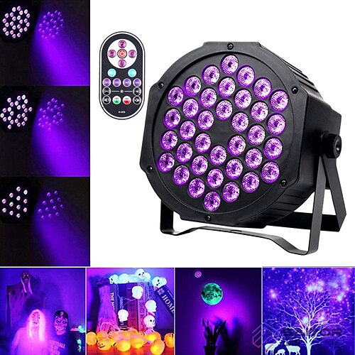 

Paint Blacklight Party 36 UV LED Par Light Flash Strobe Disco Lamp Dmx Stage Lighting Effect Violet Light Projector Spotlight