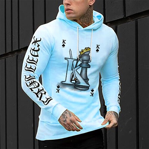 Men's Hoodie Blue Hooded Graphic Letter Print Sports & Outdoor Streetwear Cool Designer Casual Winter Fall Clothing Apparel Hoodies Sweatshirts Long Sleeve
Men's Hoodie Blue Hooded Graphic Letter Print Sports & Outdoor Streetwear Cool Designer Casual Winter Fall Clothing Apparel Hoodies Sweatshirts Long Sleeve