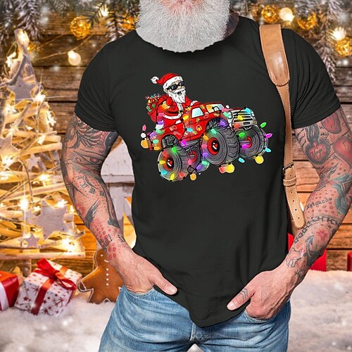 Men's T shirt Tee Christmas t shirts Santa Claus Graphic Prints Crew Neck Black Blue Army Green Khaki Orange Hot Stamping Christmas Street Short Sleeve Print Clothing Apparel Fashion Designer Casual
Men's T shirt Tee Christmas t shirts Santa Claus Graphic Prints Crew Neck Black Blue Army Green Khaki Orange Hot Stamping Christmas Street Short Sleeve Print Clothing Apparel Fashion Designer Casual