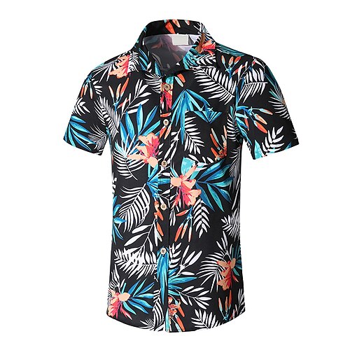 Men's Summer Hawaiian Shirt Graphic Turndown Black Blue Outdoor Casual Short Sleeve Print Clothing Apparel Hawaiian Beach
Men's Summer Hawaiian Shirt Graphic Turndown Black Blue Outdoor Casual Short Sleeve Print Clothing Apparel Hawaiian Beach