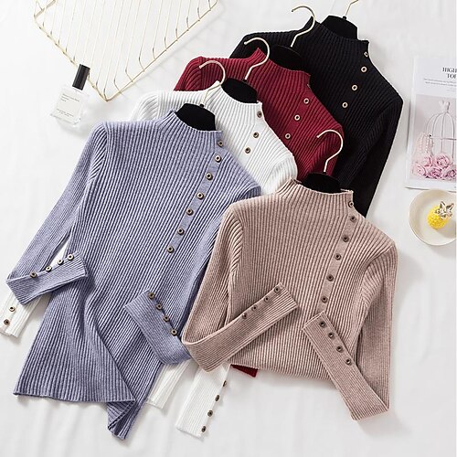 Women's Sweatshirt Pullover Basic Button Black Blue Pink Solid Color Dailywear Round Neck Long Sleeve S M L XL
Women's Sweatshirt Pullover Basic Button Black Blue Pink Solid Color Dailywear Round Neck Long Sleeve S M L XL