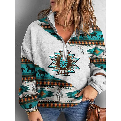 Women's Plus Size Tops Pullover Sweatshirt Animal Geometry Zipper Print Long Sleeve Shirt Collar Ethnic Casual Daily Vacation Polyester Winter Fall Light Gray
Women's Plus Size Tops Pullover Sweatshirt Animal Geometry Zipper Print Long Sleeve Shirt Collar Ethnic Casual Daily Vacation Polyester Winter Fall Light Gray