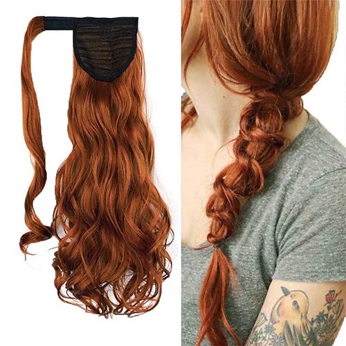 Wrap Around Ponytai Orange Red Clip in Curly Wavy Pony Tail Hair Extensions 18inch 100g Synthetic Clip on Hairpiece #119 Copper Fire Red Ponytail Extension for Girl Lady Women
Wrap Around Ponytai Orange Red Clip in Curly Wavy Pony Tail Hair Extensions 18inch 100g Synthetic Clip on Hairpiece #119 Copper Fire Red Ponytail Extension for Girl Lady Women