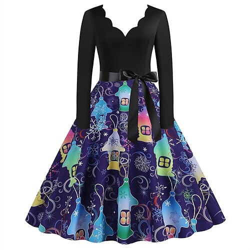 Women's Christmas Swing Dress Vintage Dress Midi Dress Green Blue Purple Long Sleeve Santa Claus Bow Winter Fall Autumn V Neck Fashion Daily Date 2022 S M L XL XXL 3XL
Women's Christmas Swing Dress Vintage Dress Midi Dress Green Blue Purple Long Sleeve Santa Claus Bow Winter Fall Autumn V Neck Fashion Daily Date 2022 S M L XL XXL 3XL
