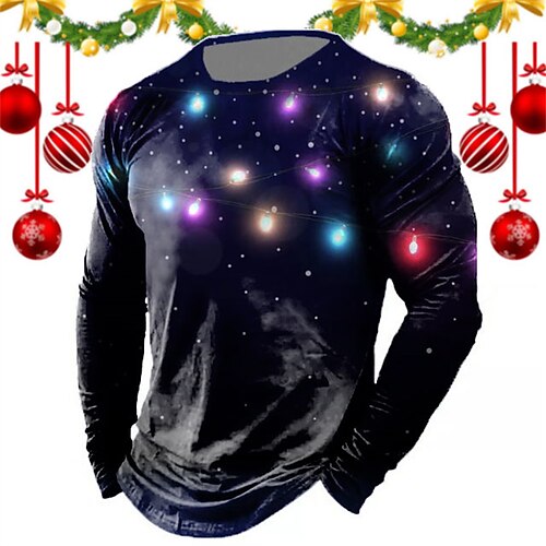 Men's T shirt Tee Graphic Prints Ugly Christmas Crew Neck Black 3D Print Outdoor Christmas Long Sleeve Print Clothing Apparel Basic Vintage Sports Fashion
Men's T shirt Tee Graphic Prints Ugly Christmas Crew Neck Black 3D Print Outdoor Christmas Long Sleeve Print Clothing Apparel Basic Vintage Sports Fashion
