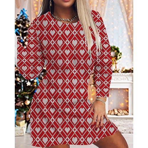 Women's Christmas Bodycon Mini Dress Blue Red Light Blue Long Sleeve Elk Print Winter Autumn Crew Neck Fashion Daily 2022 S M L XL 2XL 3XL 4XL 5XL 6XL
Women's Christmas Bodycon Mini Dress Blue Red Light Blue Long Sleeve Elk Print Winter Autumn Crew Neck Fashion Daily 2022 S M L XL 2XL 3XL 4XL 5XL 6XL