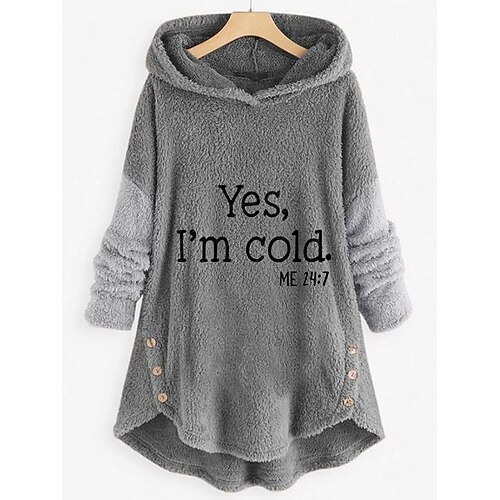 Women's Sweatshirt Pullover Sherpa Fleece Teddy Button Green Pink Gray Graphic Street Hoodie Long Sleeve Fleece S M L XL 2XL 3XL
Women's Sweatshirt Pullover Sherpa Fleece Teddy Button Green Pink Gray Graphic Street Hoodie Long Sleeve Fleece S M L XL 2XL 3XL