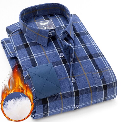 Men's Dress Shirt Plaid Shirt Fleece Shirt Plaid Striped Turndown A B C D E Outdoor Street Long Sleeve Button-Down Clothing Apparel Fashion Business Comfortable
Men's Dress Shirt Plaid Shirt Fleece Shirt Plaid Striped Turndown A B C D E Outdoor Street Long Sleeve Button-Down Clothing Apparel Fashion Business Comfortable
