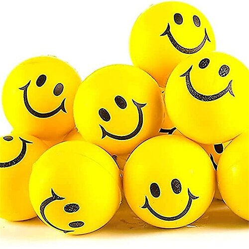 palline antistress per bambini e adulti - ideali in confezioni sfuse da 12 (palline per il sorriso da stress - palline antistress per bambini giallo neon con faccia divertente - palline morbide
palline antistress per bambini e adulti - ideali in confezioni sfuse da 12 (palline per il sorriso da stress - palline antistress per bambini giallo neon con faccia divertente - palline morbide