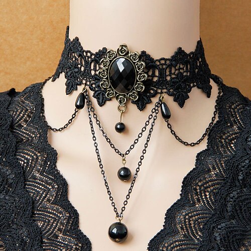 Tattoo Choker Necklace Necklace Accessories Retro Vintage Punk & Gothic Alloy For Goth Girl Cosplay Halloween Carnival Masquerade Women's Costume Jewelry Fashion Jewelry
Tattoo Choker Necklace Necklace Accessories Retro Vintage Punk & Gothic Alloy For Goth Girl Cosplay Halloween Carnival Masquerade Women's Costume Jewelry Fashion Jewelry