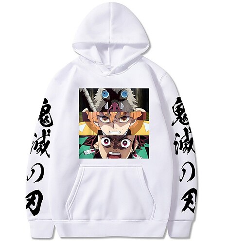 Inspired by Demon Slayer Agatsuma Zenitsu Hashibira Inosuke Kamado Tanjirou Hoodie Cartoon Manga Anime Front Pocket Graphic Hoodie For Men's Women's Unisex Adults' Hot Stamping 100% Polyester Casual
Inspired by Demon Slayer Agatsuma Zenitsu Hashibira Inosuke Kamado Tanjirou Hoodie Cartoon Manga Anime Front Pocket Graphic Hoodie For Men's Women's Unisex Adults' Hot Stamping 100% Polyester Casual