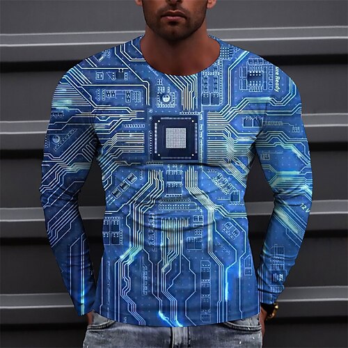 Homens Camiseta Estampas Abstratas Máquina Gola Redonda Mar azul Azul Azul Claro Impressão 3D Ao ar livre Rua Manga Longa Imprimir Roupa Básico Esportes Designer Casual
Homens Camiseta Estampas Abstratas Máquina Gola Redonda Mar azul Azul Azul Claro Impressão 3D Ao ar livre Rua Manga Longa Imprimir Roupa Básico Esportes Designer Casual