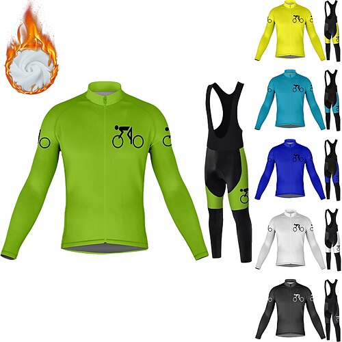 Men's Long Sleeve Cycling Jersey with Bib Shorts Blue Bike 3D Pad Breathable Quick Dry Sports Graphic Clothing Apparel
Men's Long Sleeve Cycling Jersey with Bib Shorts Blue Bike 3D Pad Breathable Quick Dry Sports Graphic Clothing Apparel