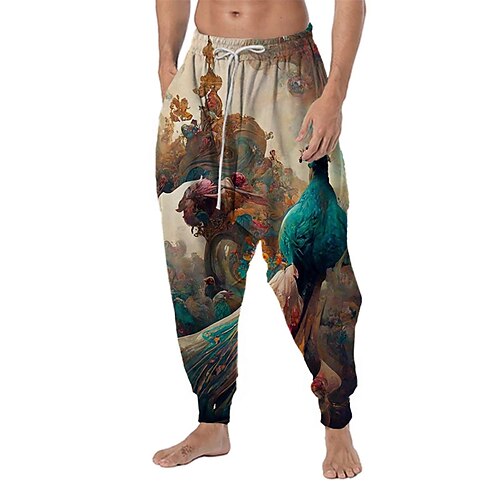 Men's Trousers Baggy Harem Pants Drawstring Elastic Waist 3D Print Animal Butterfly Graphic Prints Comfort Soft Casual Daily Holiday Streetwear Classic Style Blue Brown Micro-elastic
Men's Trousers Baggy Harem Pants Drawstring Elastic Waist 3D Print Animal Butterfly Graphic Prints Comfort Soft Casual Daily Holiday Streetwear Classic Style Blue Brown Micro-elastic