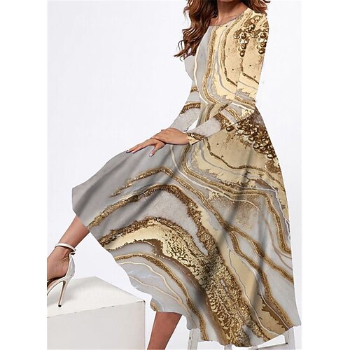 Women's Casual Dress Swing Dress Midi Dress Yellow Long Sleeve Color Gradient Pocket Winter Fall Spring Crew Neck Fashion Daily Weekend 2022 S M L XL XXL 3XL
Women's Casual Dress Swing Dress Midi Dress Yellow Long Sleeve Color Gradient Pocket Winter Fall Spring Crew Neck Fashion Daily Weekend 2022 S M L XL XXL 3XL
