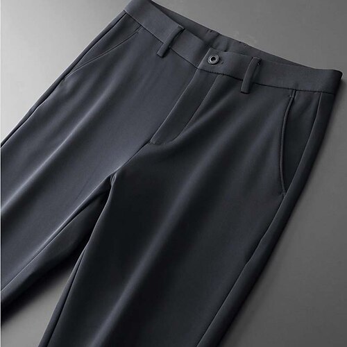 Men's Dress Pants Trousers Pocket Straight Leg Solid Color Office Business Stylish Formal Black Navy Blue Micro-elastic
Men's Dress Pants Trousers Pocket Straight Leg Solid Color Office Business Stylish Formal Black Navy Blue Micro-elastic