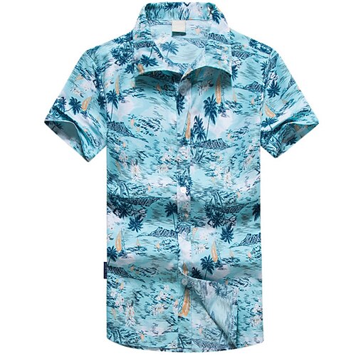 Men's Summer Hawaiian Shirt Graphic Turndown Blue Outdoor Casual Short Sleeve Print Clothing Apparel Hawaiian Beach
Men's Summer Hawaiian Shirt Graphic Turndown Blue Outdoor Casual Short Sleeve Print Clothing Apparel Hawaiian Beach