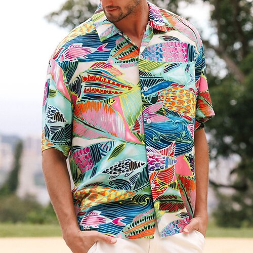 Men's Shirt Graphic Prints Leaves Turndown Green 3D Print Outdoor Street Short Sleeves Button-Down Print Clothing Apparel Tropical Fashion Hawaiian
Men's Shirt Graphic Prints Leaves Turndown Green 3D Print Outdoor Street Short Sleeves Button-Down Print Clothing Apparel Tropical Fashion Hawaiian