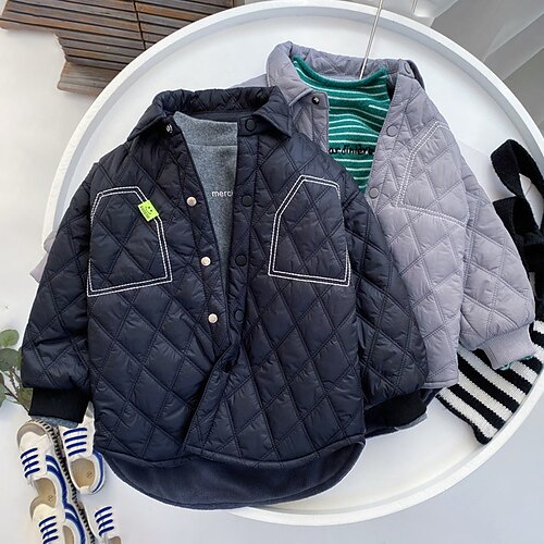 Toddler Boys Coat Outerwear Solid Color Long Sleeve Coat Casual Cotton Fashion Daily Black Gray Winter Fall 3-7 Years
Toddler Boys Coat Outerwear Solid Color Long Sleeve Coat Casual Cotton Fashion Daily Black Gray Winter Fall 3-7 Years