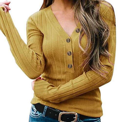 Per donna Tunica Felpa Lavorato a maglia Bottone giù Tinta unita / tinta unita Essenziale Classico A V Standard Primavera & Autunno Rosso bordeaux Nero Giallo Cachi Verde militare
Per donna Tunica Felpa Lavorato a maglia Bottone giù Tinta unita / tinta unita Essenziale Classico A V Standard Primavera & Autunno Rosso bordeaux Nero Giallo Cachi Verde militare