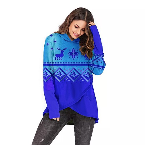 Reindeer snowflake Masquerade Hoodie Women's Christmas Christmas Carnival Masquerade Adults' Christmas Vacation Polyester Top
Reindeer snowflake Masquerade Hoodie Women's Christmas Christmas Carnival Masquerade Adults' Christmas Vacation Polyester Top