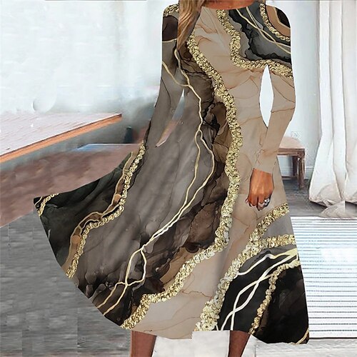 Mulheres Vestido casual Vestido Swing Vestido midi Cáqui Manga Longa Âmbar Bolsos Inverno Outono Primavera Gola Redonda Moda Diário Final de semana 2023 S M L XL XXL 3XL
Mulheres Vestido casual Vestido Swing Vestido midi Cáqui Manga Longa Âmbar Bolsos Inverno Outono Primavera Gola Redonda Moda Diário Final de semana 2023 S M L XL XXL 3XL