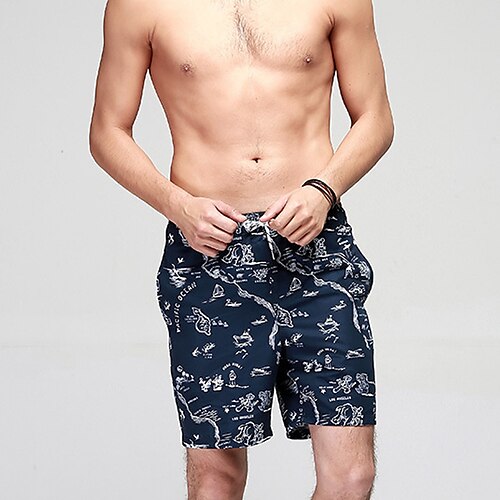 Men's Swim Shorts Swim Trunks Board Shorts Pocket Drawstring Elastic Waist Graphic Character Comfort Breathable Knee Length Casual Daily Holiday Classic Style Casual / Sporty Navy Blue Micro-elastic
Men's Swim Shorts Swim Trunks Board Shorts Pocket Drawstring Elastic Waist Graphic Character Comfort Breathable Knee Length Casual Daily Holiday Classic Style Casual / Sporty Navy Blue Micro-elastic