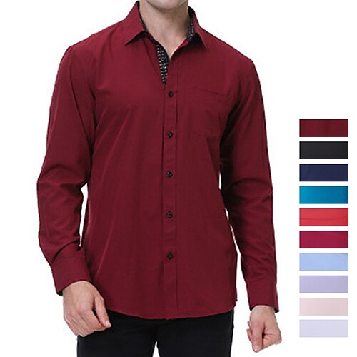 Men's Dress Shirt Solid Colored Turndown Blue-Green Black Blue Purple Pink Work Daily Long Sleeve Button-Down Clothing Apparel Cotton Business Formal Comfortable Smart Casual
Men's Dress Shirt Solid Colored Turndown Blue-Green Black Blue Purple Pink Work Daily Long Sleeve Button-Down Clothing Apparel Cotton Business Formal Comfortable Smart Casual