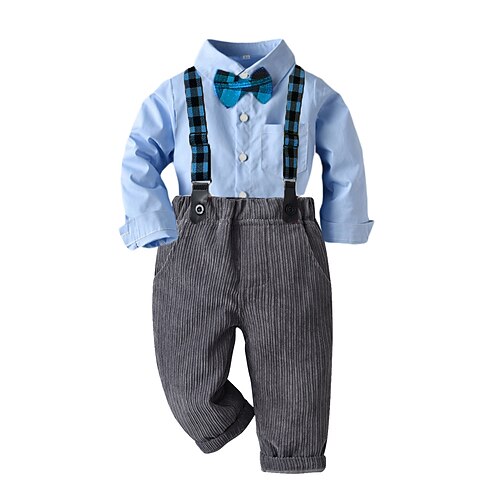 2 Pieces Toddler Boys Shirt & Pants Outfit Solid Color Plaid Long Sleeve Set Party Fashion Winter Fall 3-7 Years Blue Red White
2 Pieces Toddler Boys Shirt & Pants Outfit Solid Color Plaid Long Sleeve Set Party Fashion Winter Fall 3-7 Years Blue Red White