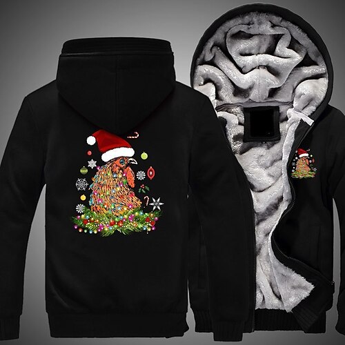 Men's Fleece Jacket Full Zip Hoodie Fleece Hoodie Sherpa Jacket Black Hooded Animal Graphic Prints Zipper Print Christmas Sports & Outdoor Daily 3D Print Fleece Streetwear Designer Casual Winter
Men's Fleece Jacket Full Zip Hoodie Fleece Hoodie Sherpa Jacket Black Hooded Animal Graphic Prints Zipper Print Christmas Sports & Outdoor Daily 3D Print Fleece Streetwear Designer Casual Winter