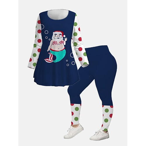 Women's Plus Size Ugly Christmas Set Graphic Print Long Sleeve V Neck Casual Festival Daily Polyester Winter Fall Blue
Women's Plus Size Ugly Christmas Set Graphic Print Long Sleeve V Neck Casual Festival Daily Polyester Winter Fall Blue