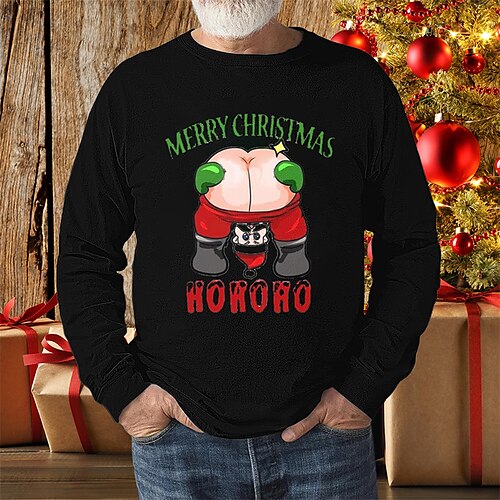 Men's T shirt Tee Christmas t shirts Santa Claus Graphic Prints Crew Neck Black Red Navy Blue Gray White Hot Stamping Christmas Street Long Sleeve Print Clothing Apparel Basic Designer Casual
Men's T shirt Tee Christmas t shirts Santa Claus Graphic Prints Crew Neck Black Red Navy Blue Gray White Hot Stamping Christmas Street Long Sleeve Print Clothing Apparel Basic Designer Casual