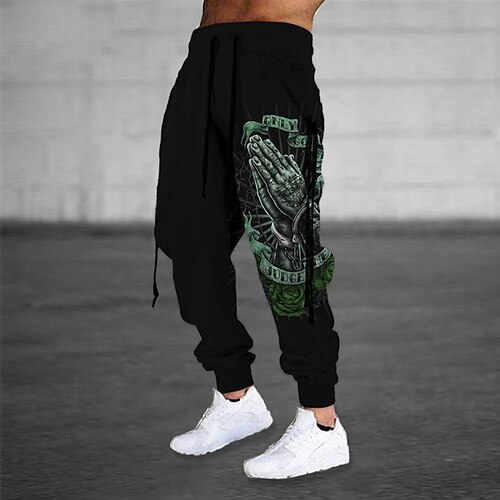 Men's Sweatpants Joggers Trousers Drawstring Elastic Waist 3D Print Graphic Prints Comfort Sports Outdoor Casual Daily Cotton Blend Streetwear Designer Green Blue Micro-elastic
Men's Sweatpants Joggers Trousers Drawstring Elastic Waist 3D Print Graphic Prints Comfort Sports Outdoor Casual Daily Cotton Blend Streetwear Designer Green Blue Micro-elastic