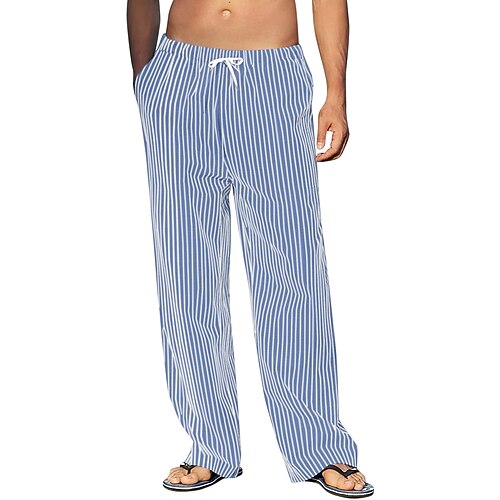Herre Bukser Sommerbukser Strandbukser Lomme Snorer Elastisk midje Stripe Sport Full lengde Avslappet Gatemote Fritid Løstsittende Navyblå Himmelblå Uelastisk
Herre Bukser Sommerbukser Strandbukser Lomme Snorer Elastisk midje Stripe Sport Full lengde Avslappet Gatemote Fritid Løstsittende Navyblå Himmelblå Uelastisk