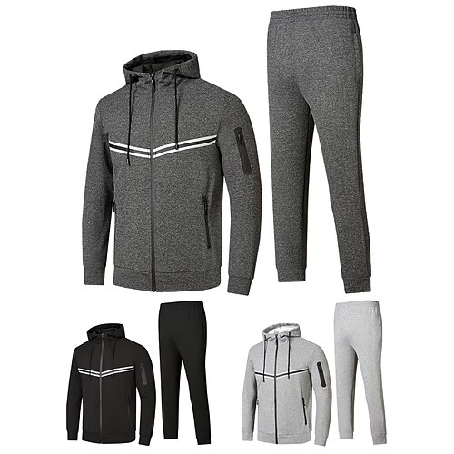 Men's Tracksuit Sweatsuit 2 Piece Reflective Strip Athletic Winter Long Sleeve Breathable Quick Dry Moisture Wicking Fitness Running Jogging Sportswear Activewear Solid Colored Dark Grey Black Light
Men's Tracksuit Sweatsuit 2 Piece Reflective Strip Athletic Winter Long Sleeve Breathable Quick Dry Moisture Wicking Fitness Running Jogging Sportswear Activewear Solid Colored Dark Grey Black Light
