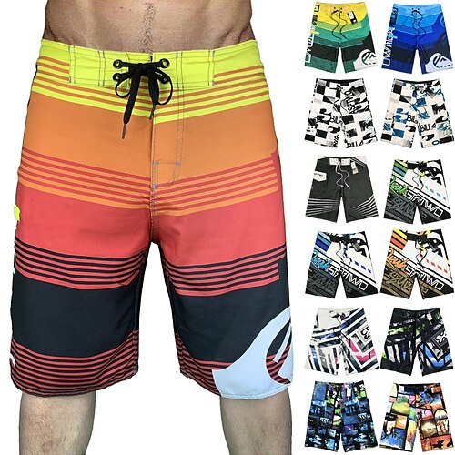 Men's Swim Shorts Swim Trunks Board Shorts Beach Shorts 4-Way Stretch Stripe Swimwear Breathable Quick Dry Knee Length Casual Daily Bathing Chic & Modern Hawaiian Black Blue Micro-elastic
Men's Swim Shorts Swim Trunks Board Shorts Beach Shorts 4-Way Stretch Stripe Swimwear Breathable Quick Dry Knee Length Casual Daily Bathing Chic & Modern Hawaiian Black Blue Micro-elastic