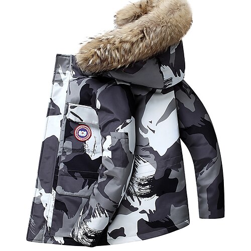 Men's Coat Warm Sports & Outdoor Single Breasted Camo / Camouflage 3D Printed Graphic Hoodie Fashion Jacket Outerwear Long Sleeve Fur Trim Fall & Winter
Men's Coat Warm Sports & Outdoor Single Breasted Camo / Camouflage 3D Printed Graphic Hoodie Fashion Jacket Outerwear Long Sleeve Fur Trim Fall & Winter